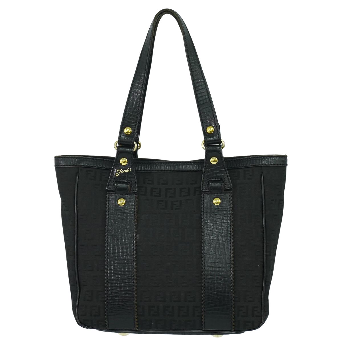 FENDI ズッキーノ トートバッグ ブラック 8BH161