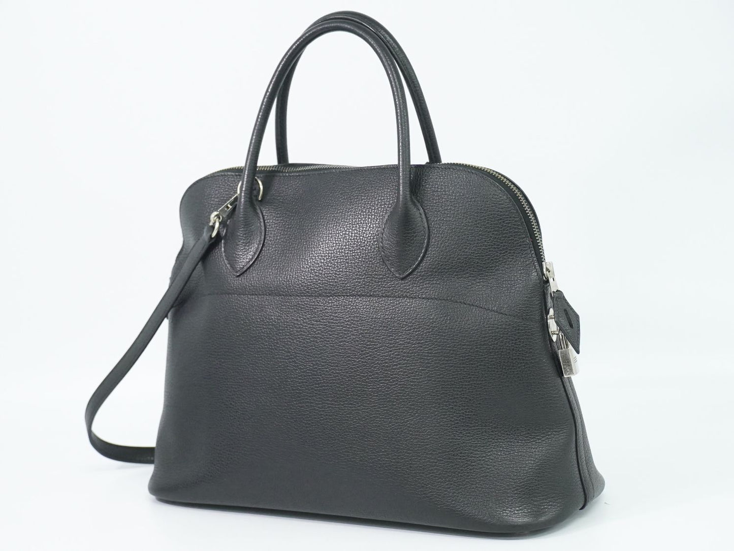 HERMES ボリード 35 2WAY ショルダーバッグ □J刻 ブラック