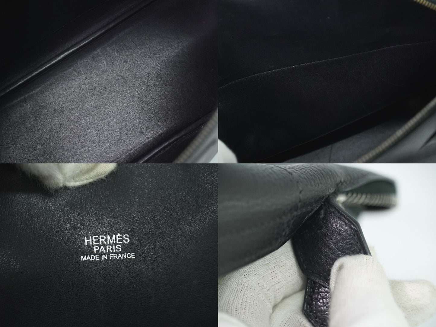 HERMES ボリード 35 2WAY ショルダーバッグ □J刻 ブラック