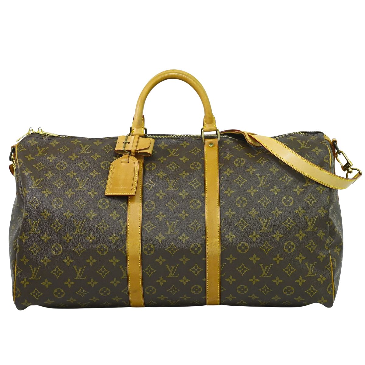 LOUIS VUITTON キーポルバンドリエール 55 モノグラム 2WAY ボストンバッグ M41414
