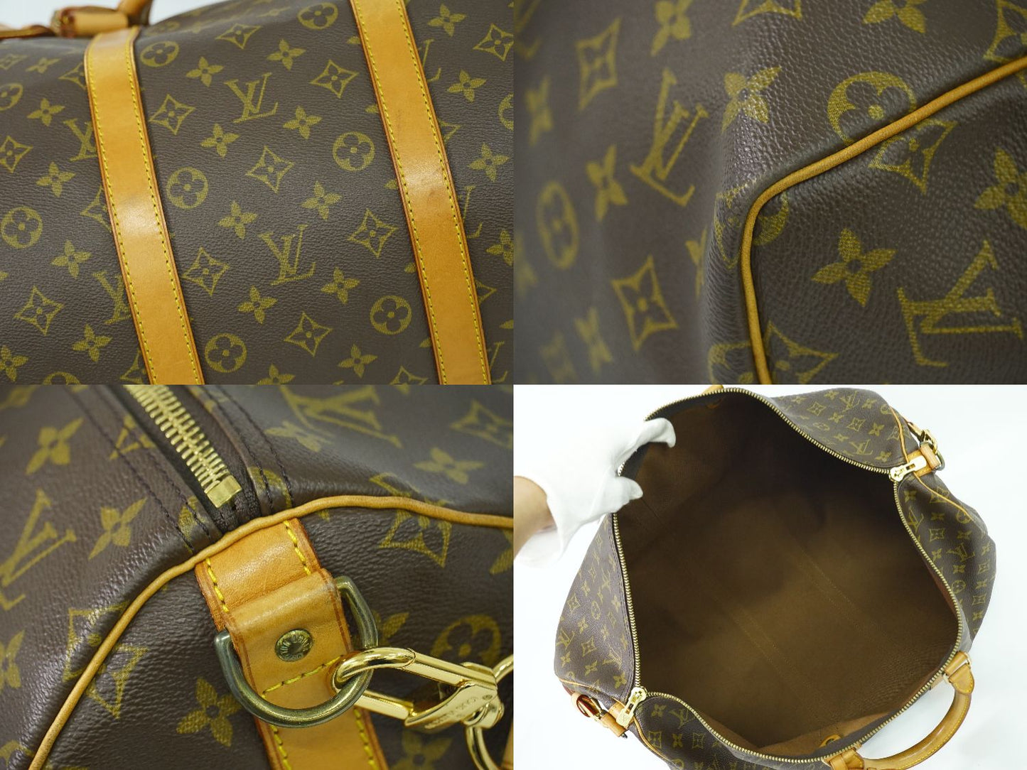LOUIS VUITTON キーポルバンドリエール 55 モノグラム 2WAY ボストンバッグ M41414