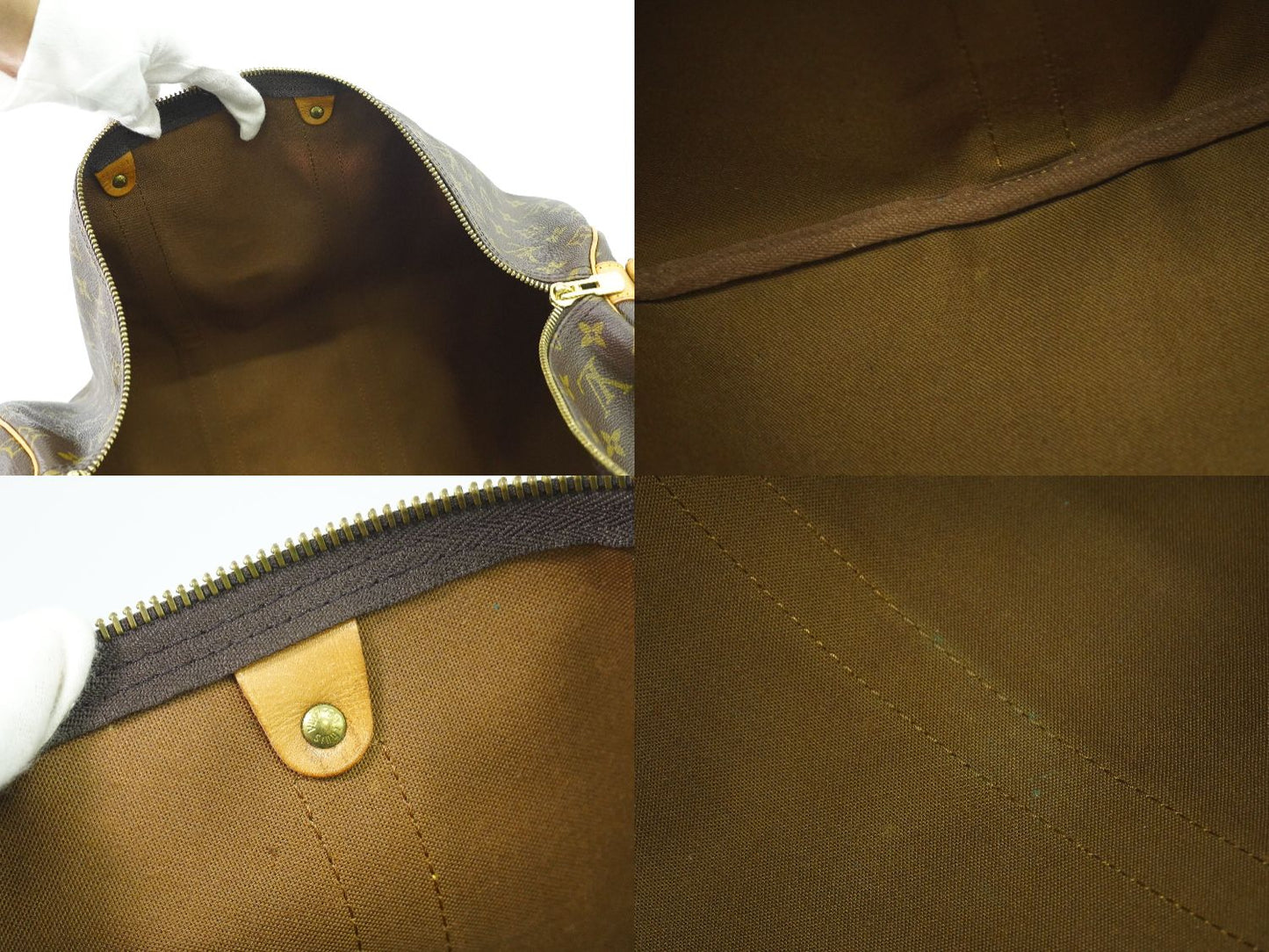 LOUIS VUITTON キーポルバンドリエール 55 モノグラム 2WAY ボストンバッグ M41414
