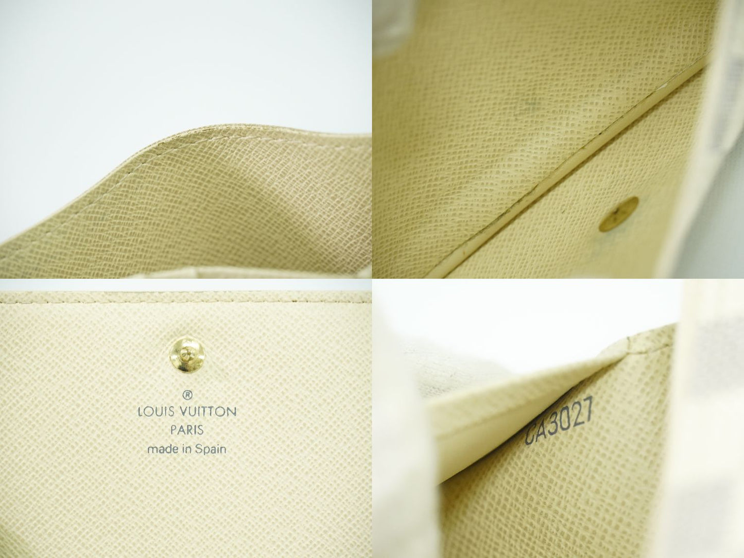 LOUIS VUITTON ポルトフォイユ トレゾール ダミエ アズール 折財布 N61744