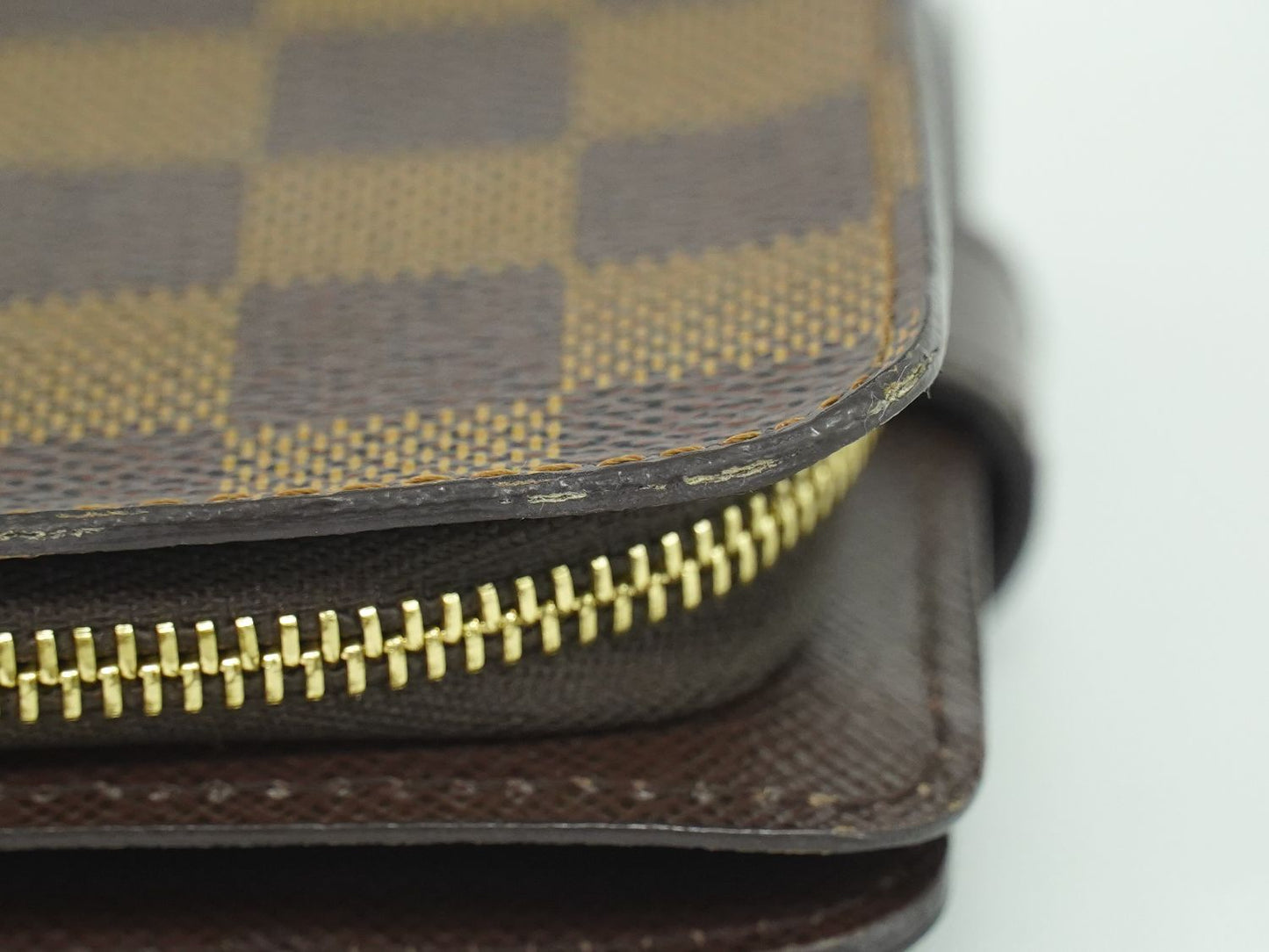 LOUIS VUITTON コンパクト ジップ ダミエ エベヌ 折財布 N61668