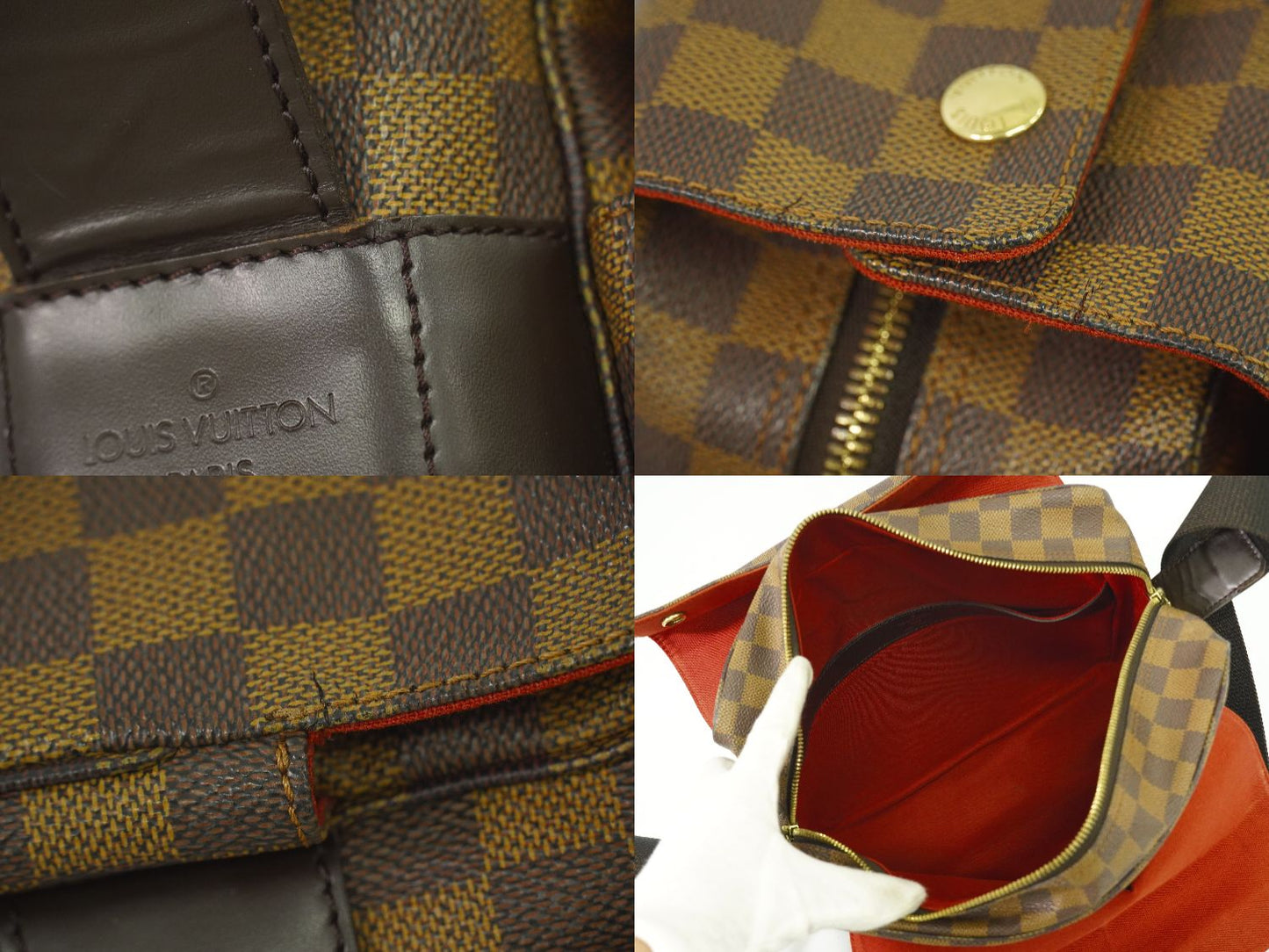 LOUIS VUITTON ナヴィグリオ ダミエ エベヌ ショルダーバッグ N45255