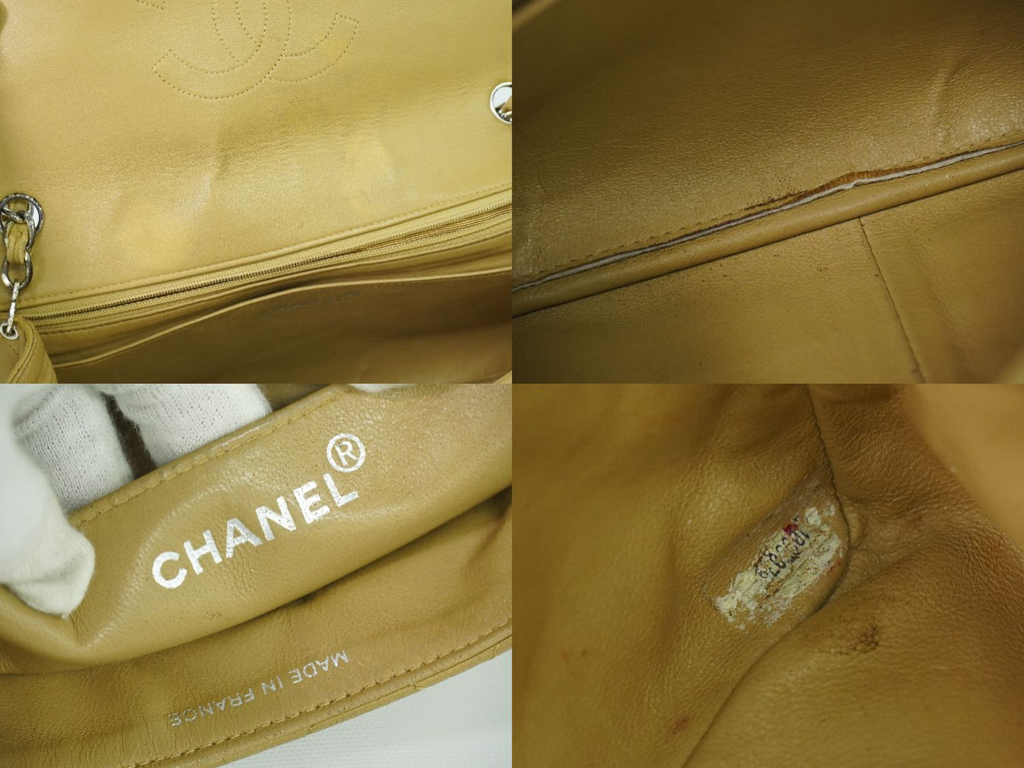 CHANEL ココマーク マトラッセ ショルダーバッグ ベージュ
