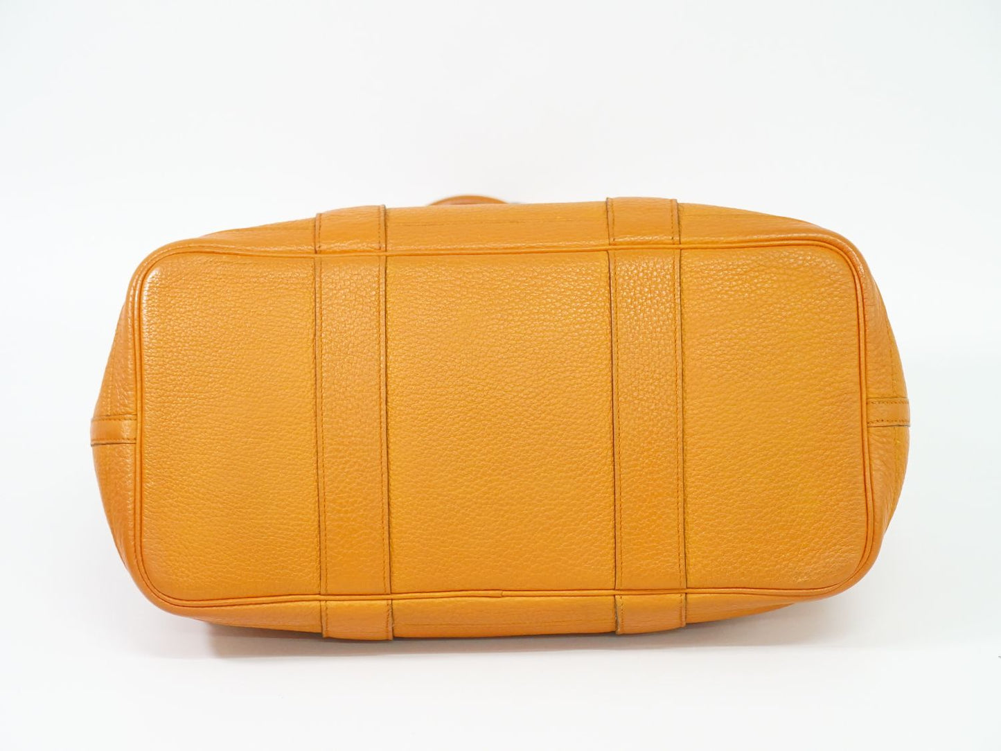HERMES ガーデンパーティ PM トゴ レザー トートバッグ □N刻 オレンジ