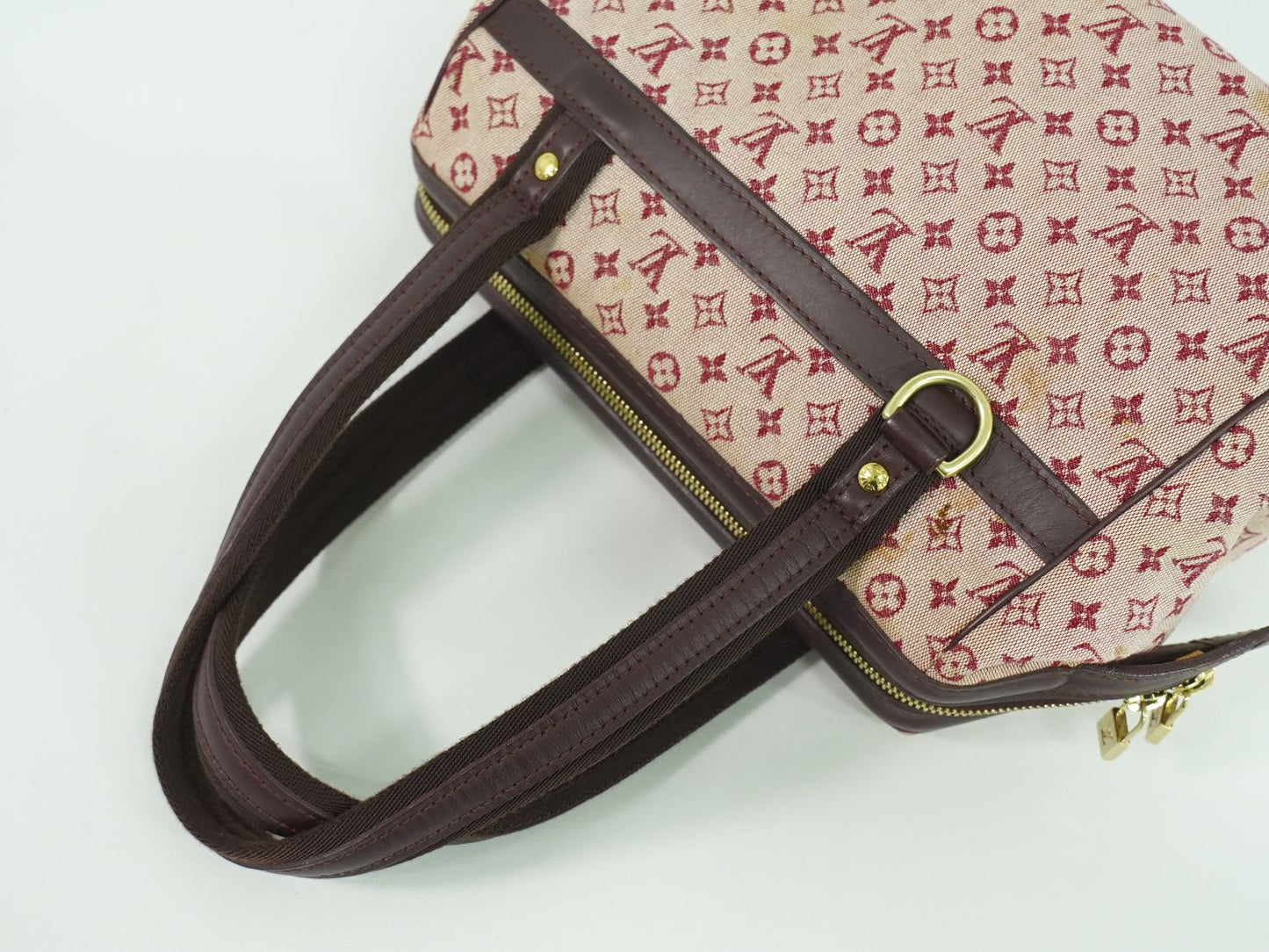LOUIS VUITTON ジョセフィーヌ PM モノグラム ミニ ハンドバッグ スリーズ レッド M92314