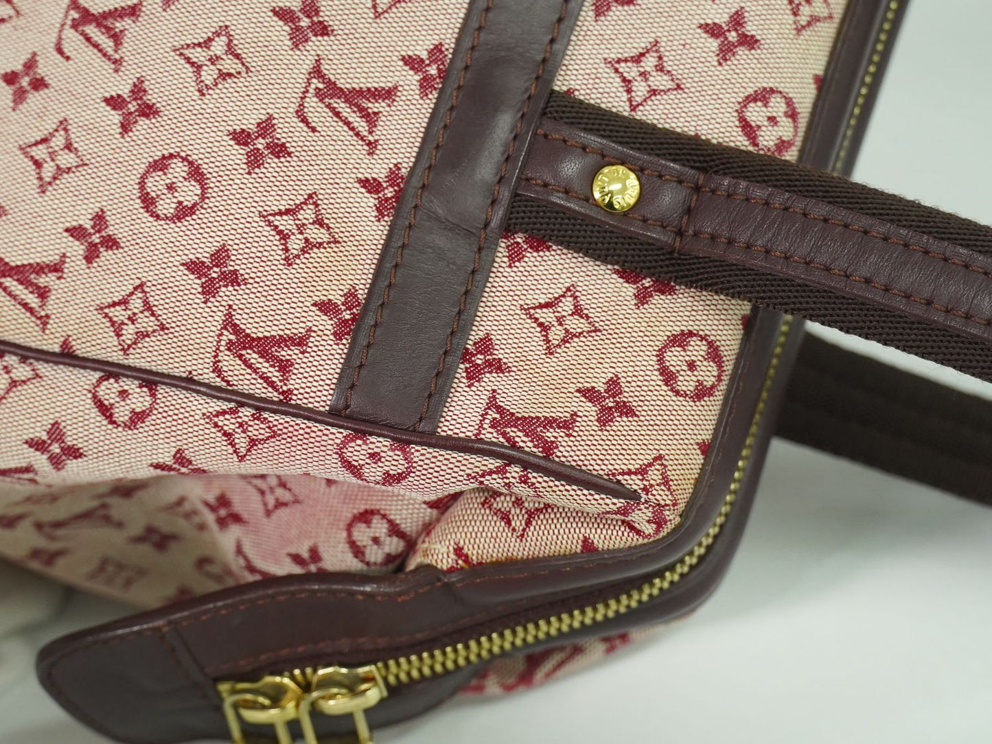 LOUIS VUITTON ジョセフィーヌ PM モノグラム ミニ ハンドバッグ スリーズ レッド M92314