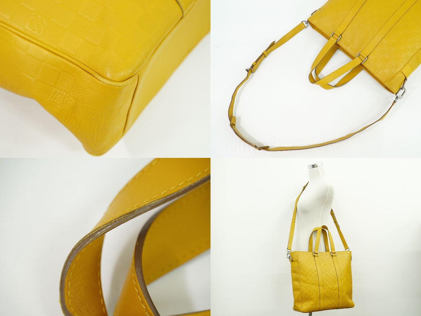 LOUIS VUITTON ネオ タダオ ダミエ アンフィニ 2WAY ビジネスバッグ ソラール イエロー N41228