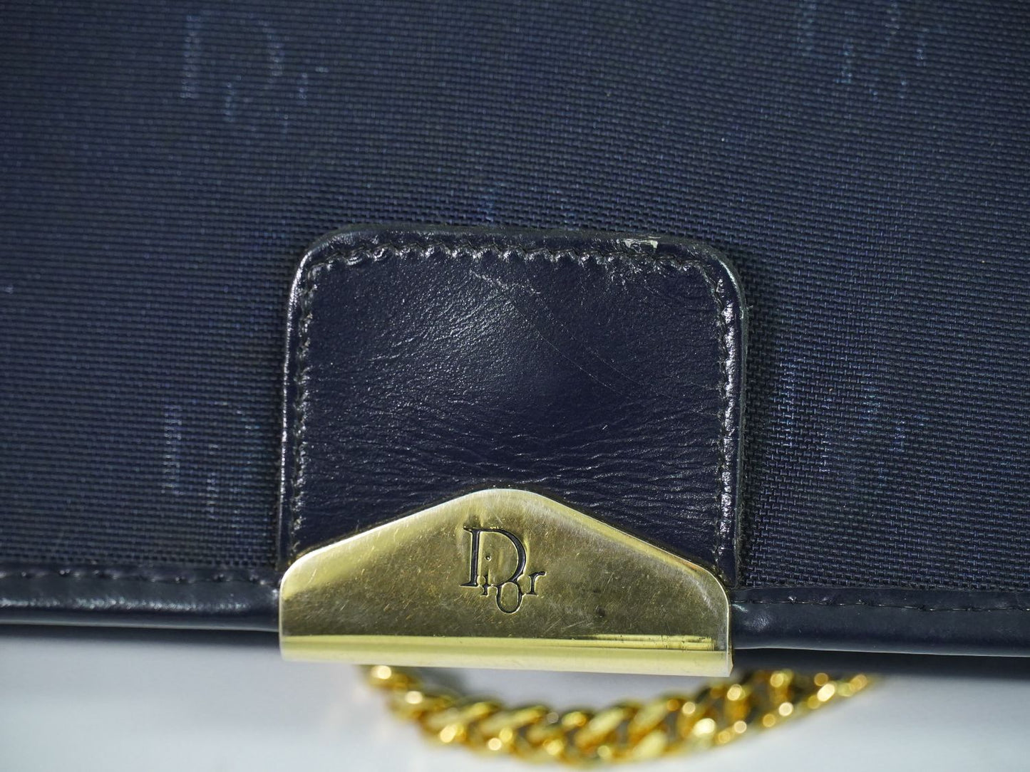 Christian Dior ショルダーバッグ ネイビー