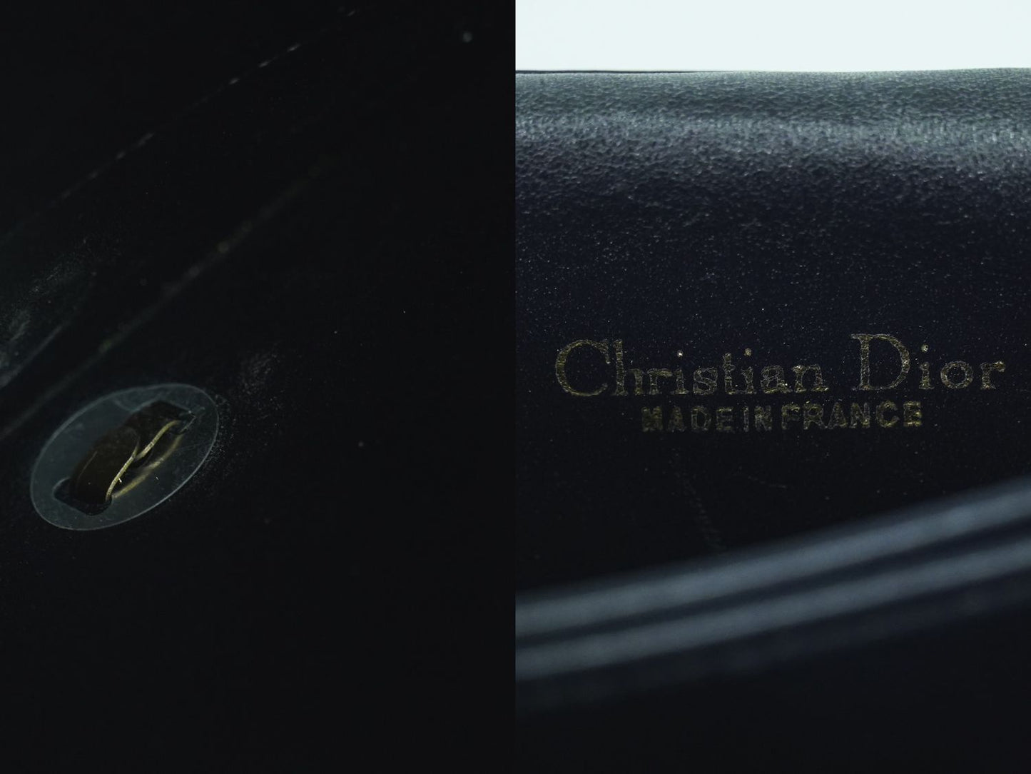 Christian Dior ショルダーバッグ ネイビー