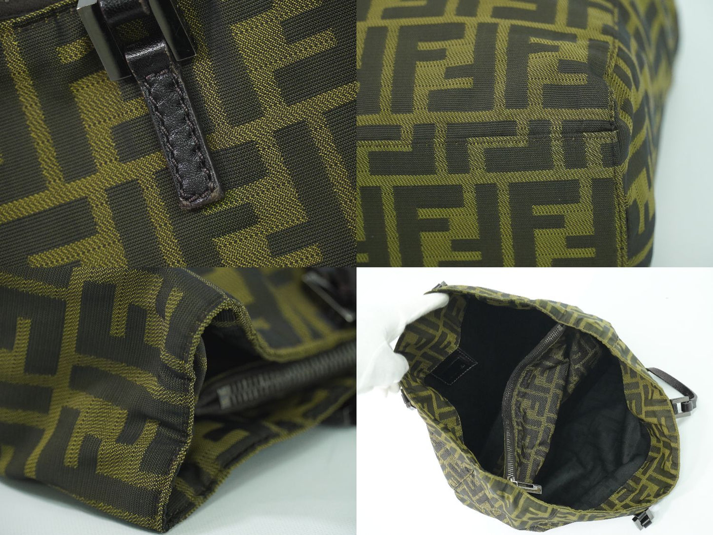 FENDI ズッカ トートバッグ ブラウン 8BH019