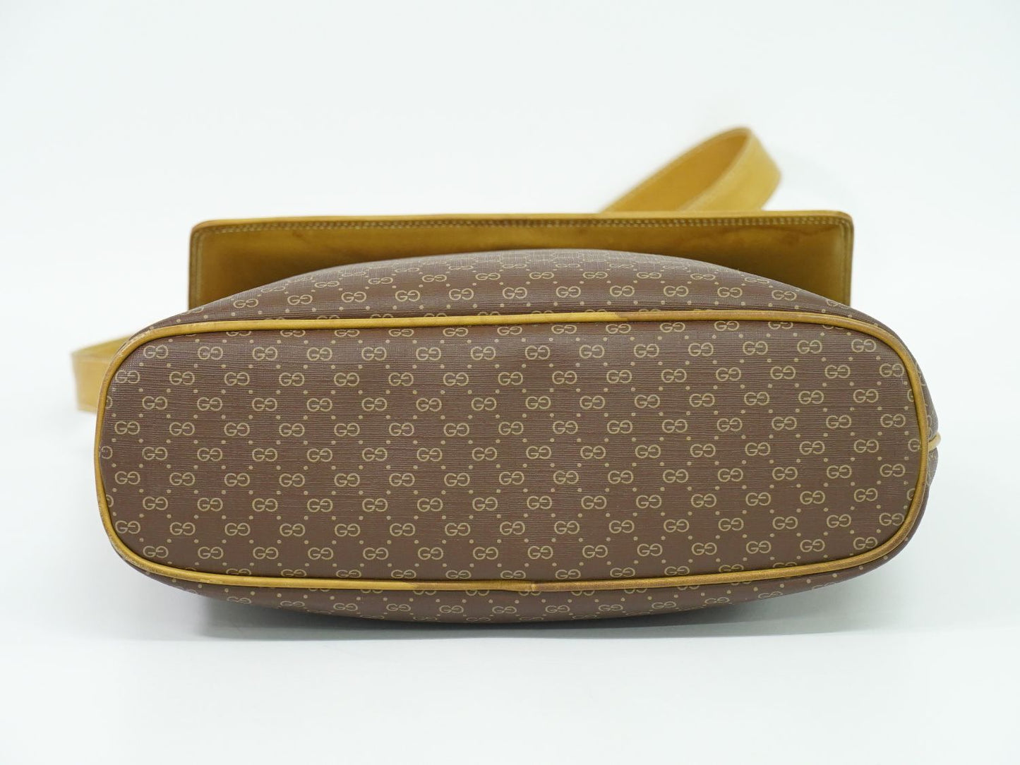 GUCCI オールドグッチ マイクロGG ショルダーバッグ ブラウン ベージュ