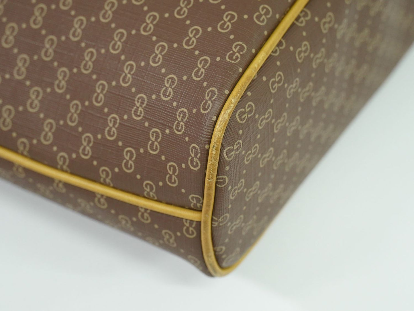 GUCCI オールドグッチ マイクロGG ショルダーバッグ ブラウン ベージュ