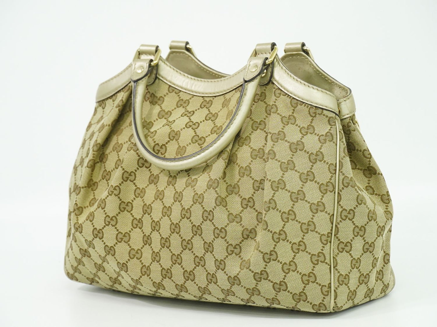 GUCCI スーキー トートバッグ ベージュ ブラウン 211944