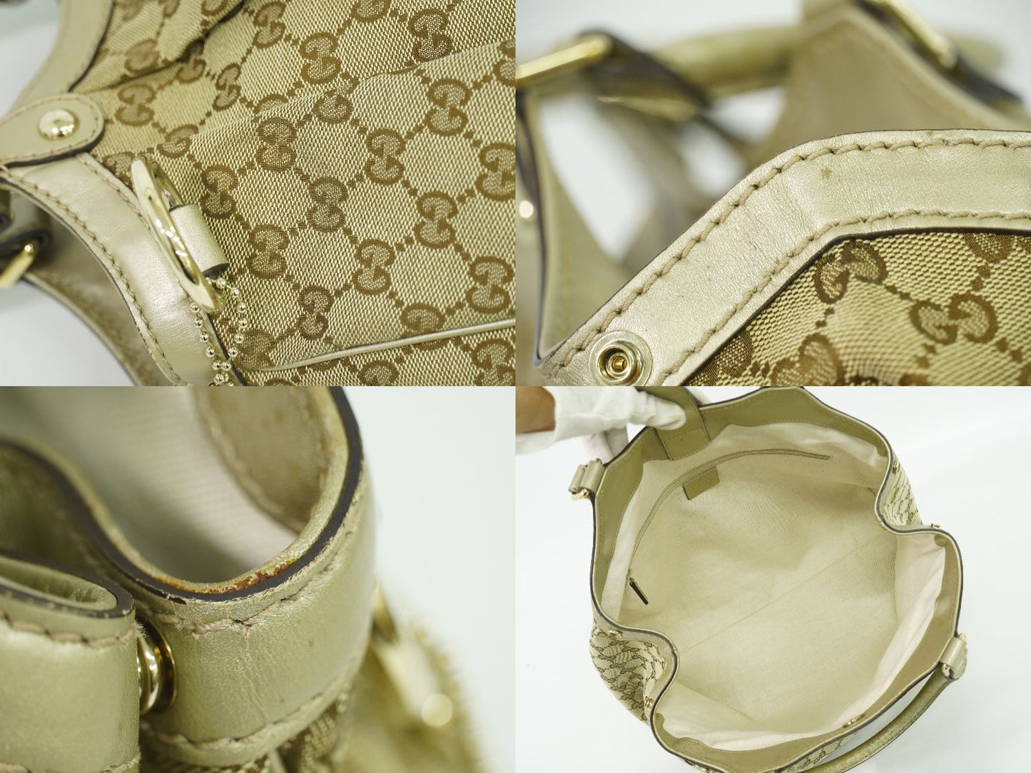 GUCCI スーキー トートバッグ ベージュ ブラウン 211944