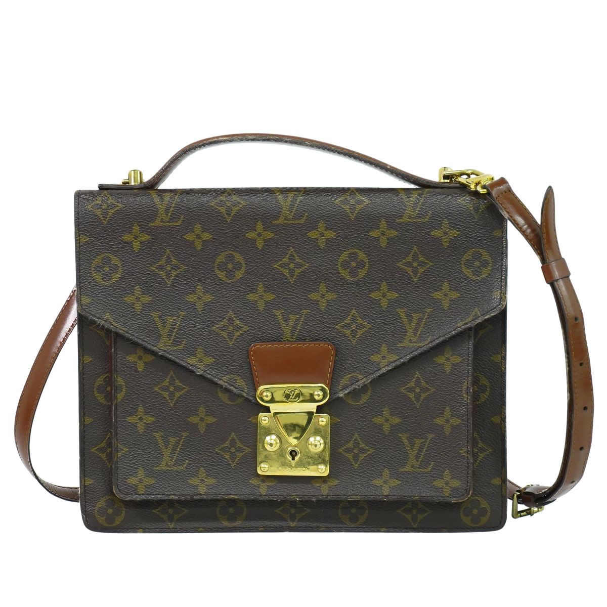 LOUIS VUITTON モンソー モノグラム 2WAY ショルダーバッグ M51185