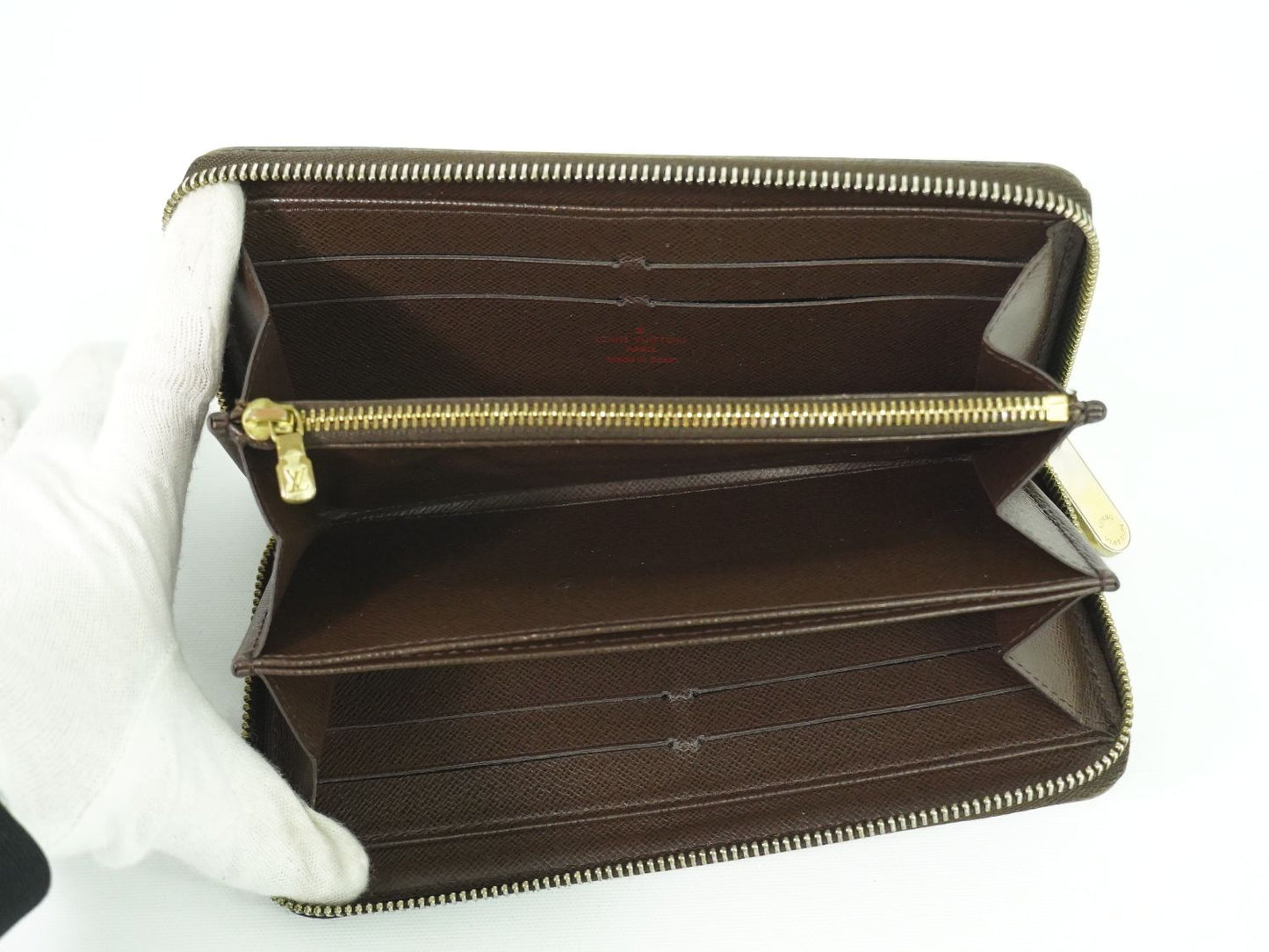 LOUIS VUITTON ジッピーウォレット ダミエ エベヌ 長財布 N60015