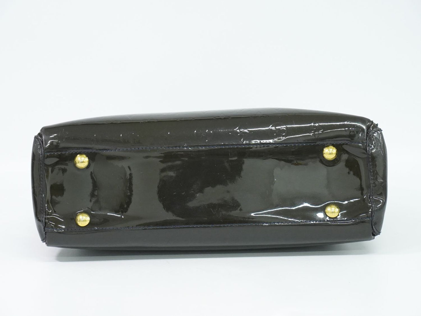 LOUIS VUITTON メルローズアベニュー ヴェルニ レザー ハンドバッグ ブルーニュイ M93756