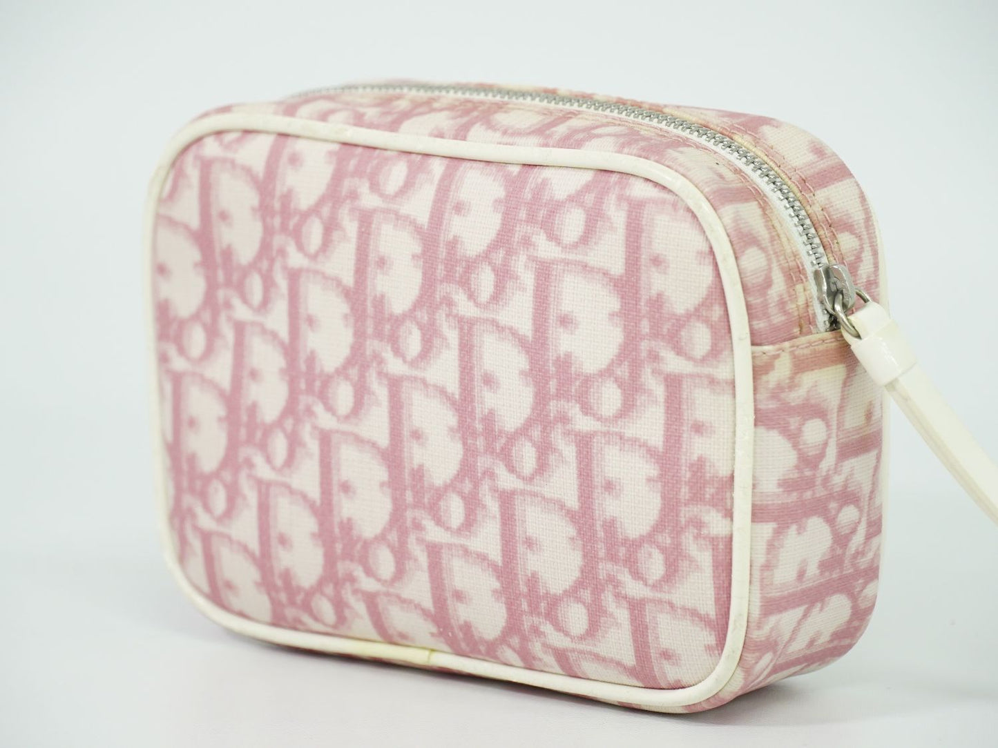 Christian Dior トロッター ポーチ ピンク ホワイト
