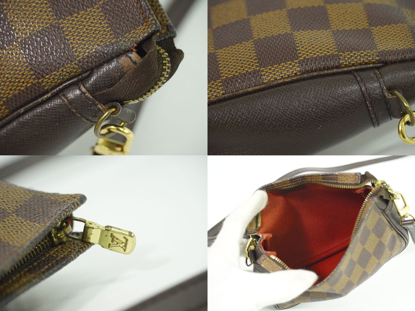 LOUIS VUITTON トゥルースメイクアップ ダミエ エベヌ ショルダーバッグ N51982