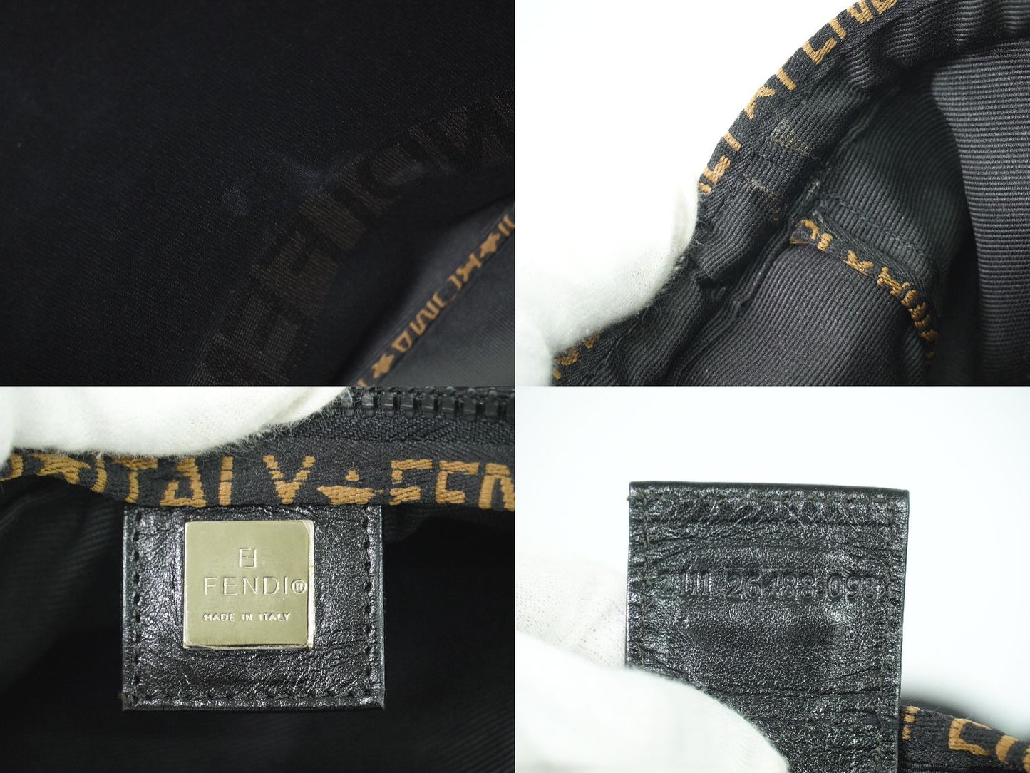 FENDI ロゴ トートバッグ ブラック 26488
