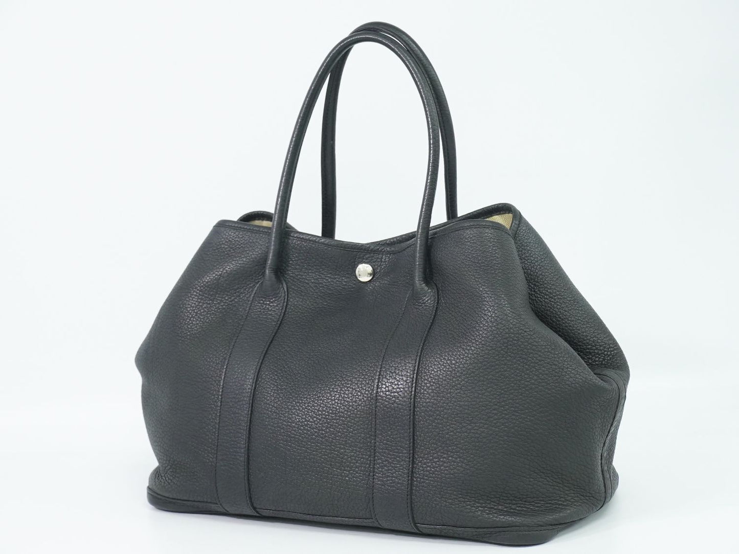 HERMES ガーデンパーティ PM トートバッグ □M刻 ブラック