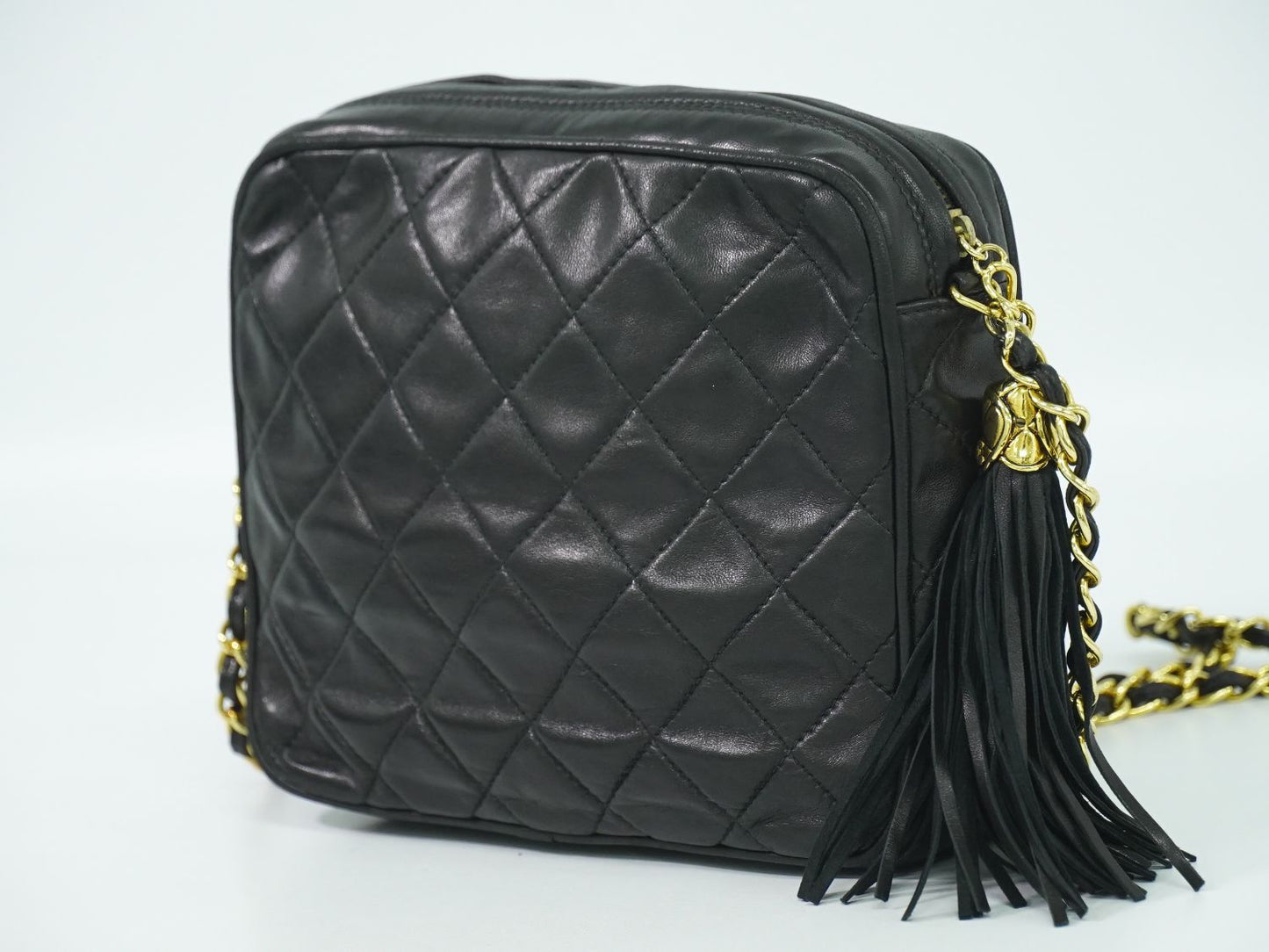 CHANEL ココマーク マトラッセ ショルダーバッグ ブラック