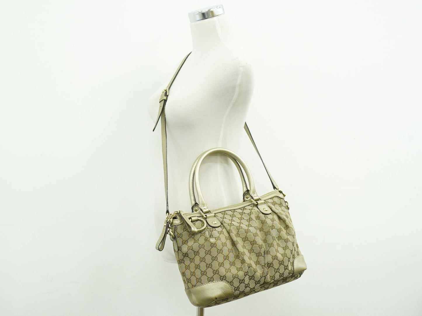 GUCCI スーキー GGキャンバス 2WAY ショルダーバッグ ブラウン 247902