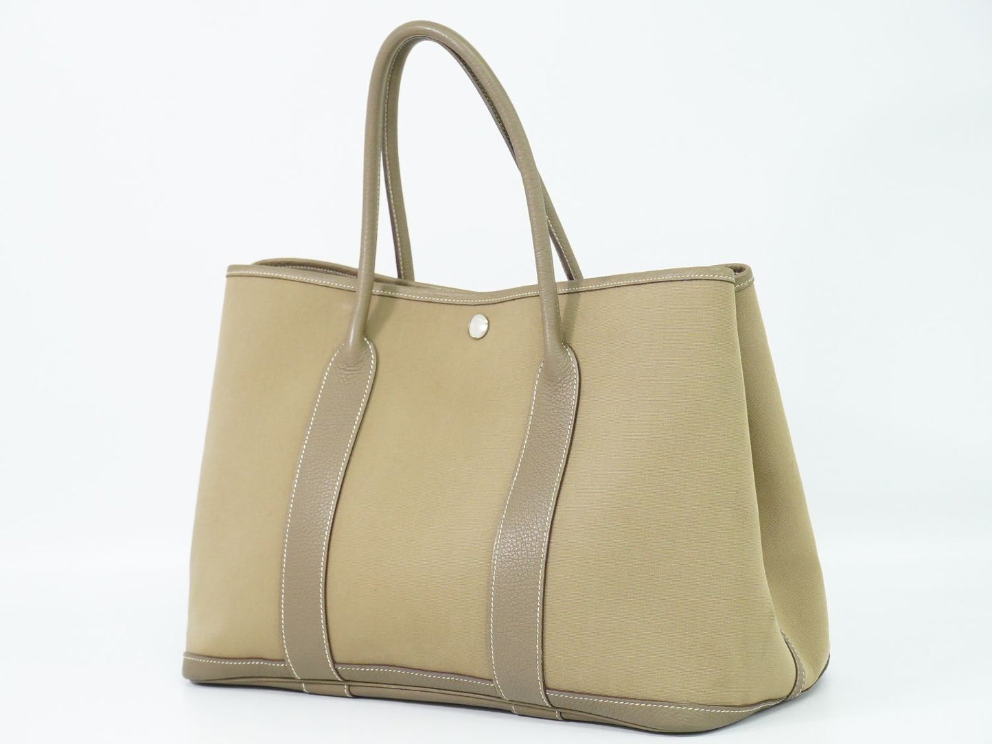HERMES ガーデンパーティ PM トートバッグ □M刻 エトゥープ