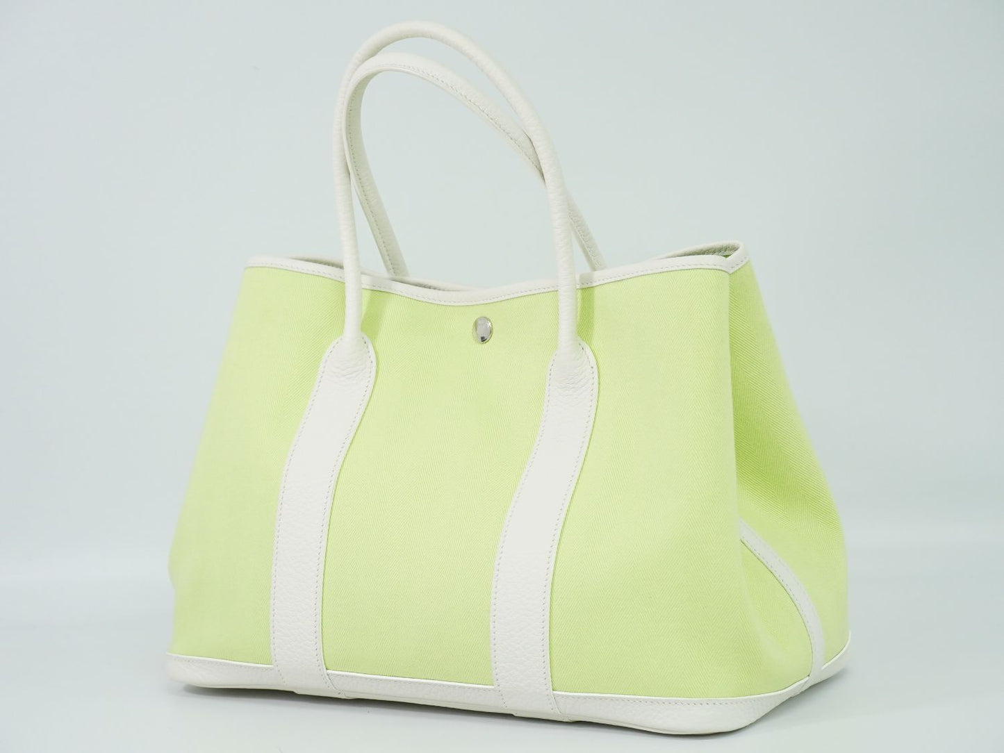 HERMES ガーデンパーティ PM トートバッグ T刻 ライムグリーン
