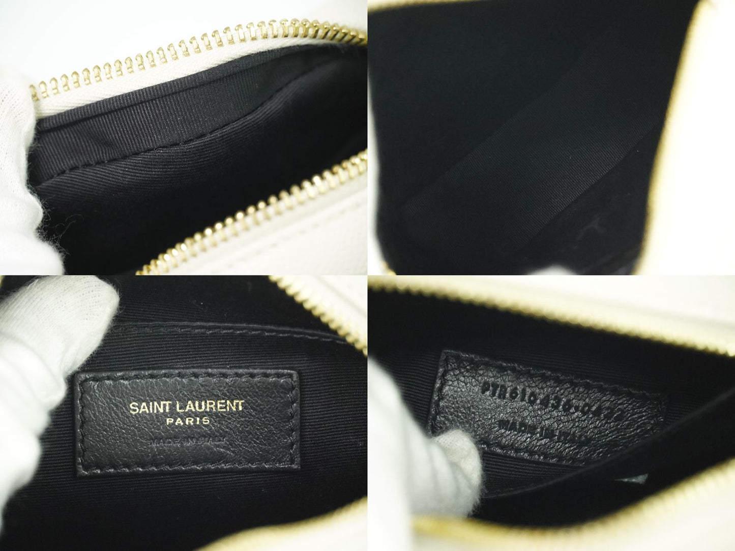 SAINT LAURENT ヴィニル ショルダーバッグ ホワイト 610436