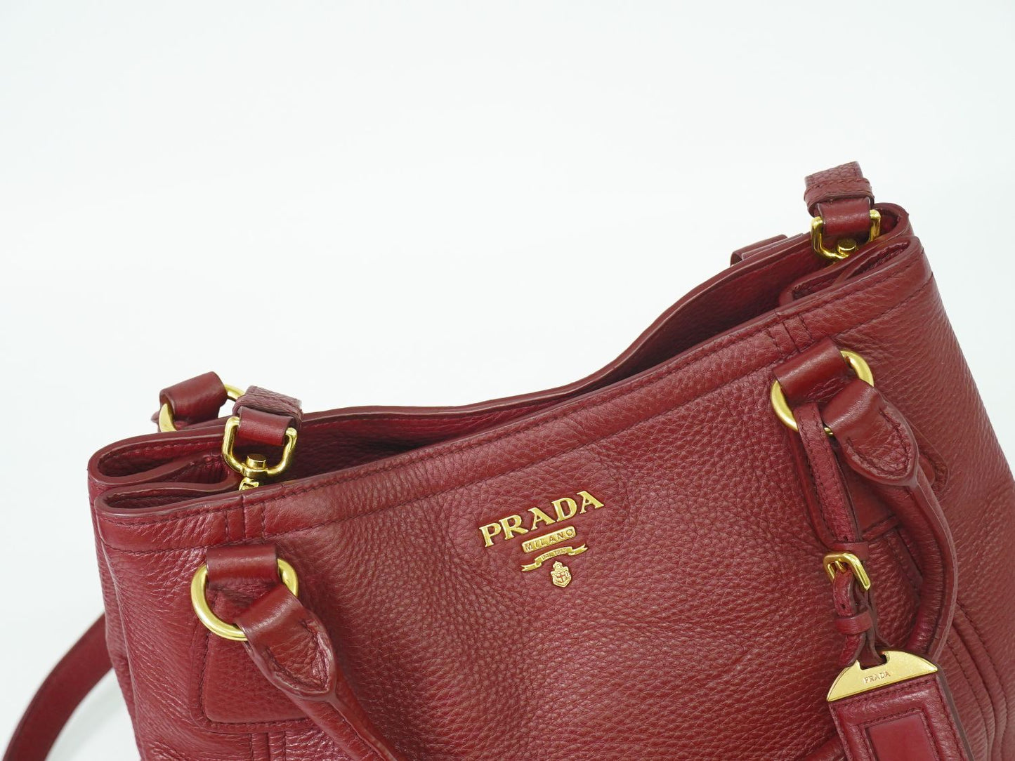 PRADA 2WAY ショルダーバッグ ボルドー