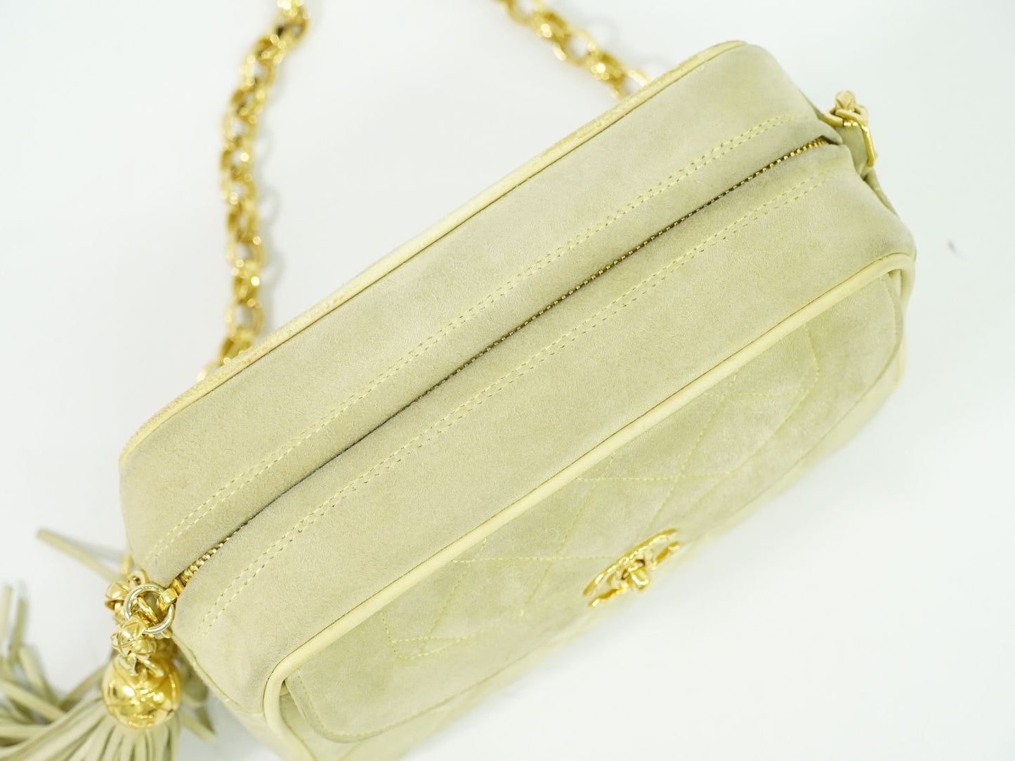 CHANEL ココマーク ショルダーバッグ ライトイエロー