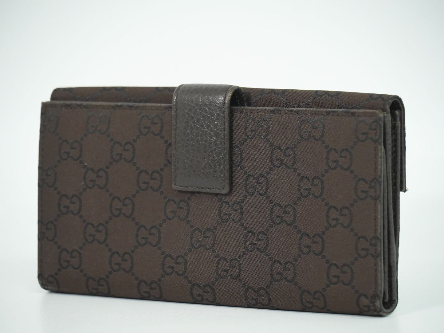 GUCCI GGナイロン 長財布 ブラウン 231835