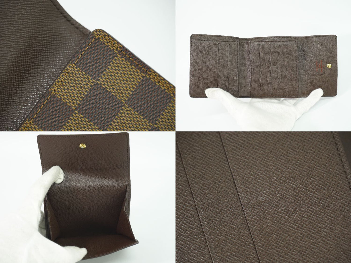 LOUIS VUITTON ポルトフォイユ エリーズ ダミエ エベヌ 折財布 N61654