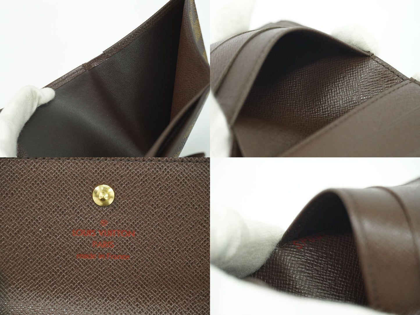 LOUIS VUITTON ポルトフォイユ エリーズ ダミエ エベヌ 折財布 N61654