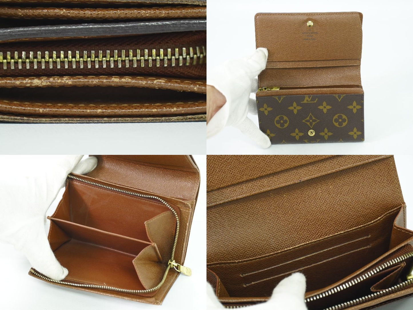 LOUIS VUITTON ポルトフォイユ トレゾール モノグラム 折財布 M61736