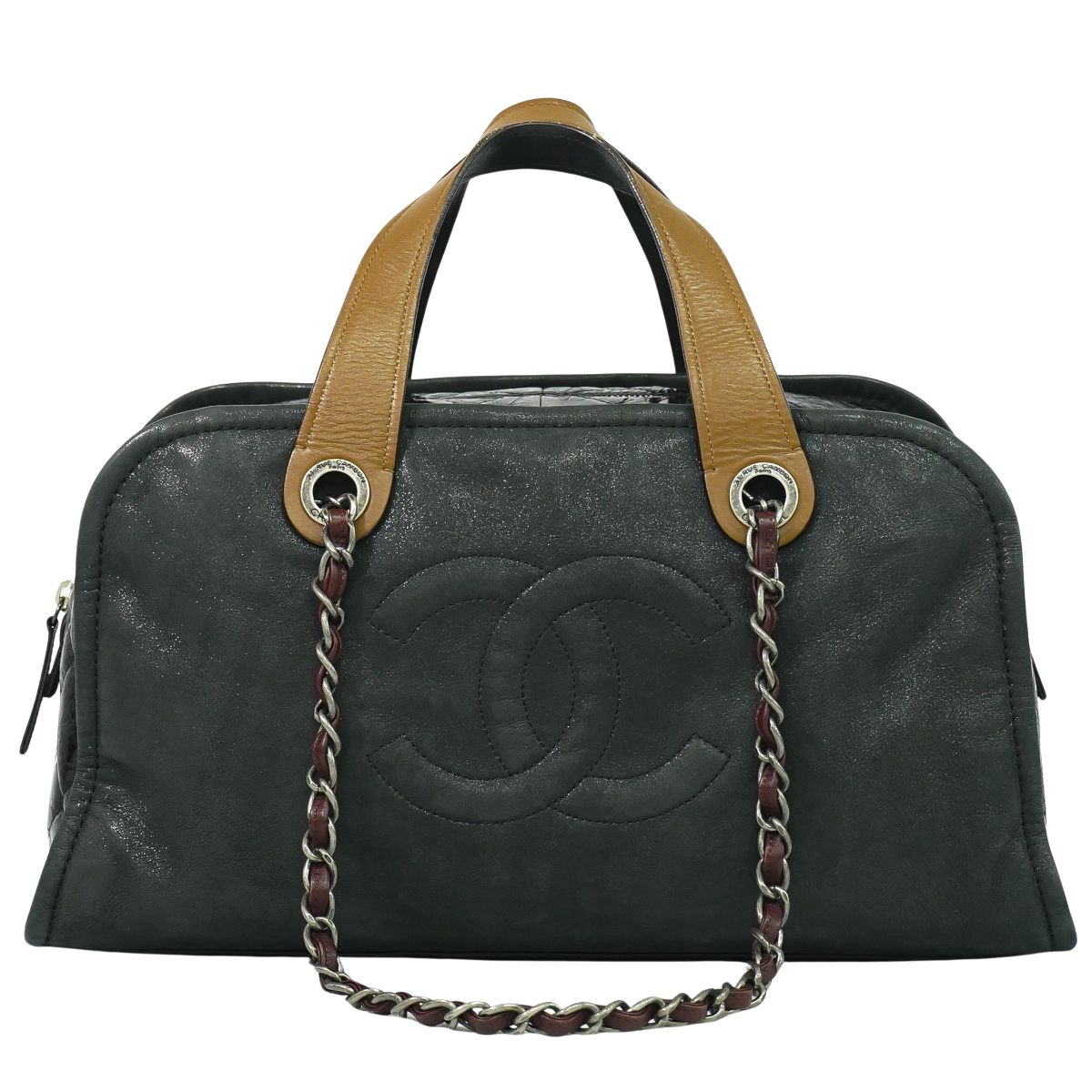 CHANEL インザミックス ココマーク 2WAY ショルダーバッグ ブラック ブラウン
