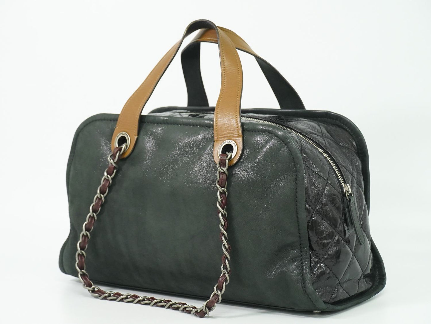 CHANEL インザミックス ココマーク 2WAY ショルダーバッグ ブラック ブラウン