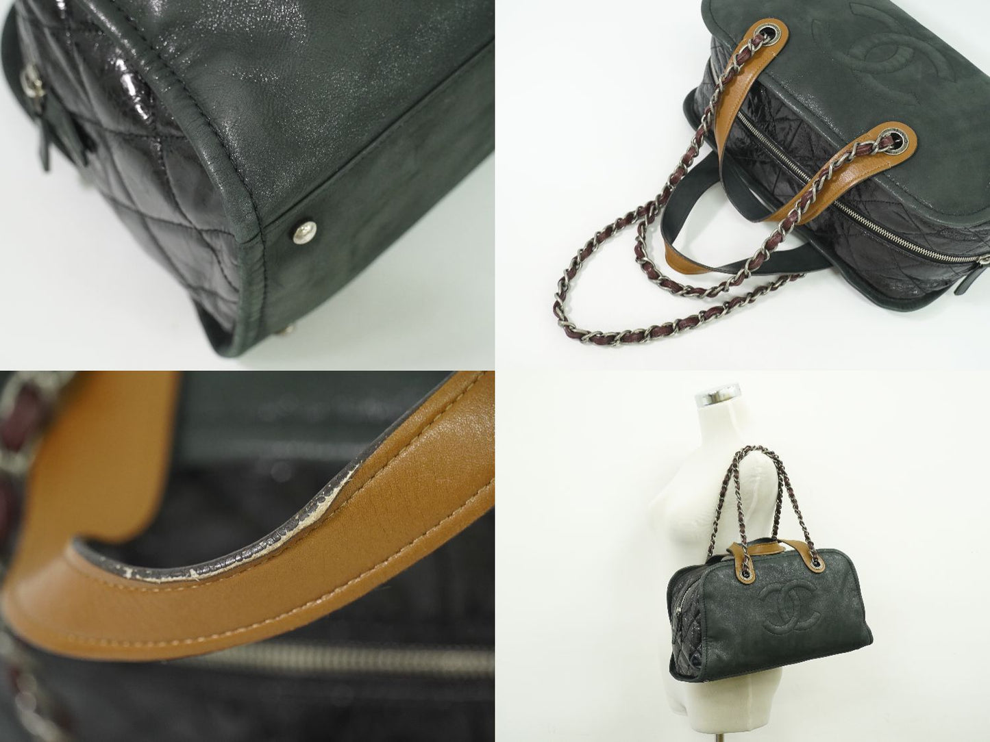 CHANEL インザミックス ココマーク 2WAY ショルダーバッグ ブラック ブラウン