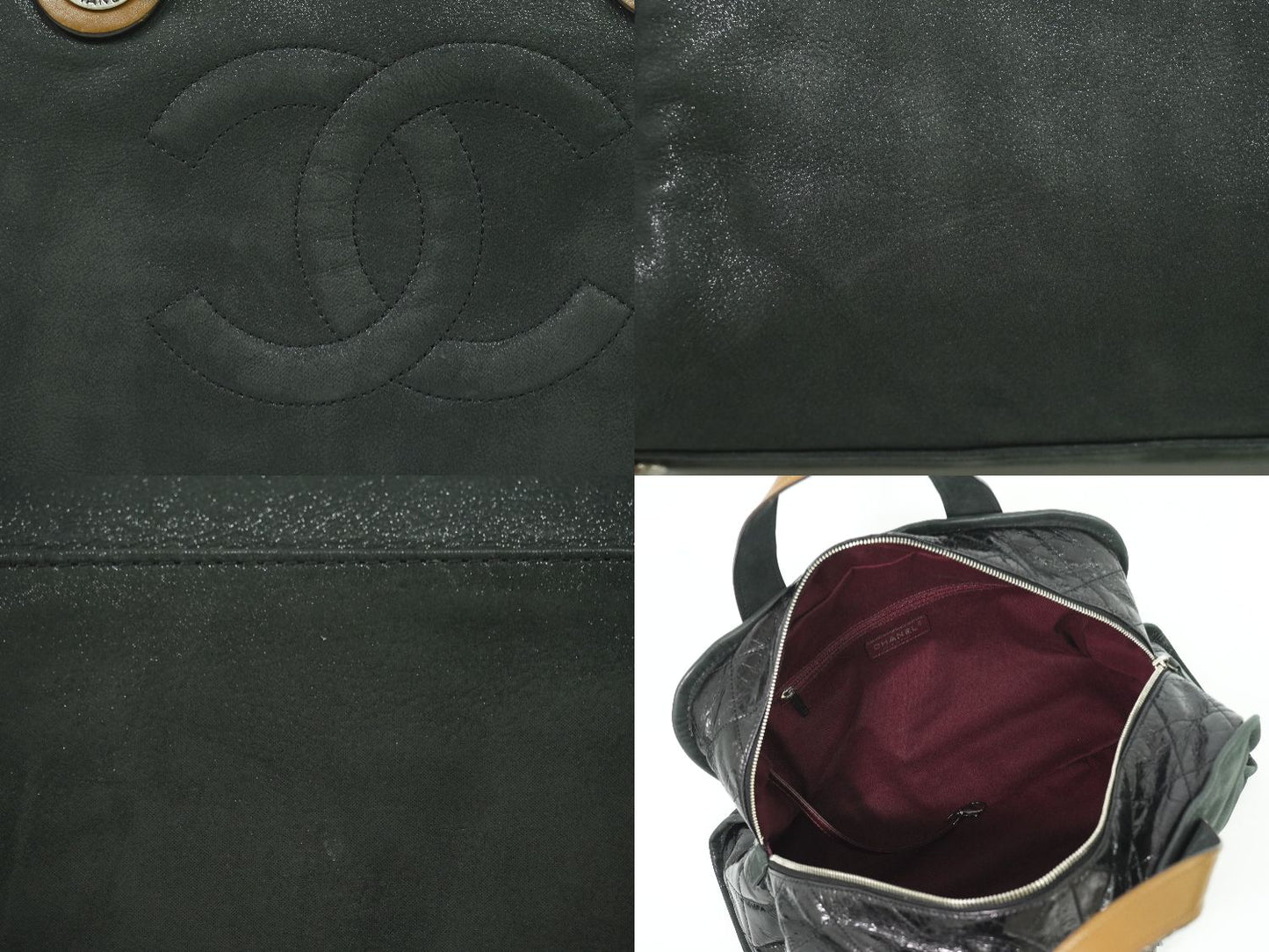 CHANEL インザミックス ココマーク 2WAY ショルダーバッグ ブラック ブラウン