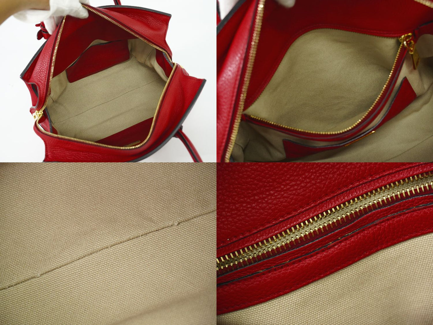 PRADA トートバッグ レッド BN2769