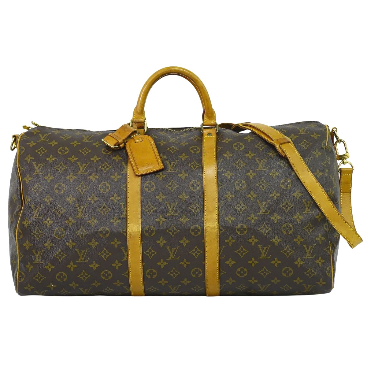 LOUIS VUITTON キーポルバンドリエール 55 モノグラム 2WAY ボストンバッグ M41414