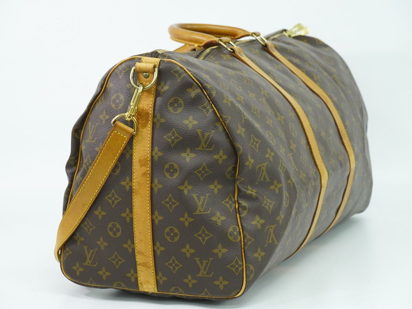 LOUIS VUITTON キーポルバンドリエール 55 モノグラム 2WAY ボストンバッグ M41414