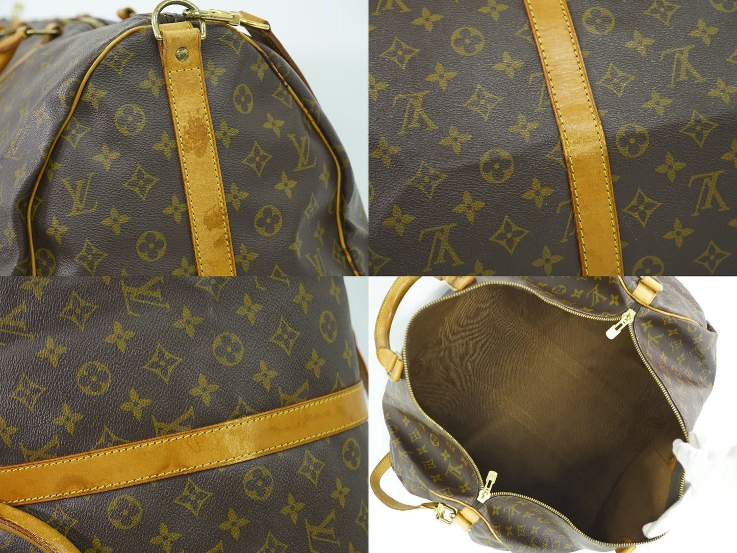 LOUIS VUITTON キーポルバンドリエール 55 モノグラム 2WAY ボストンバッグ M41414