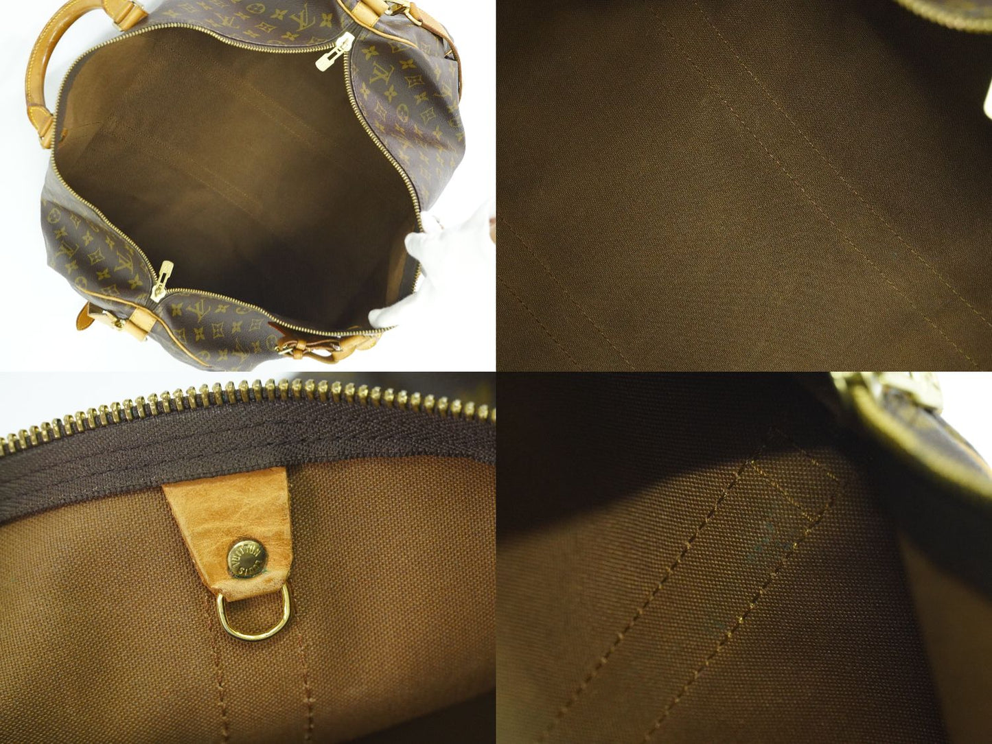 LOUIS VUITTON キーポルバンドリエール 55 モノグラム 2WAY ボストンバッグ M41414