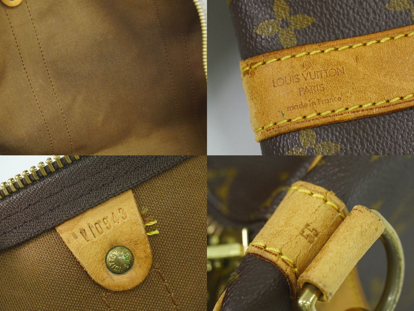 LOUIS VUITTON キーポルバンドリエール 55 モノグラム 2WAY ボストンバッグ M41414