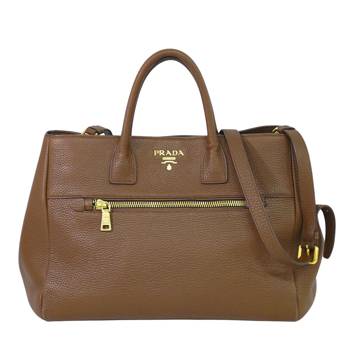 PRADA 2WAY ショルダーバッグ ブラウン BN2545